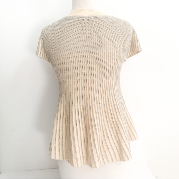 RESERVED - Anthropologie Moth Cube Button Flare Cardigan $30 - Picture 5 of 8